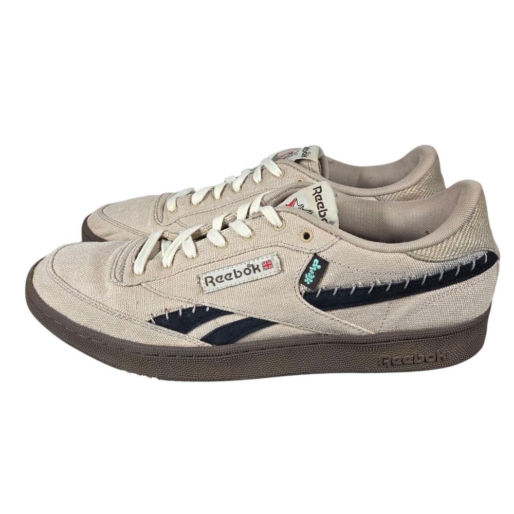 Reebok Club C Hemp Shoes Mens 13 Canvas Sustainable Revenge Vintage Sneakers - Picture 3 of 11